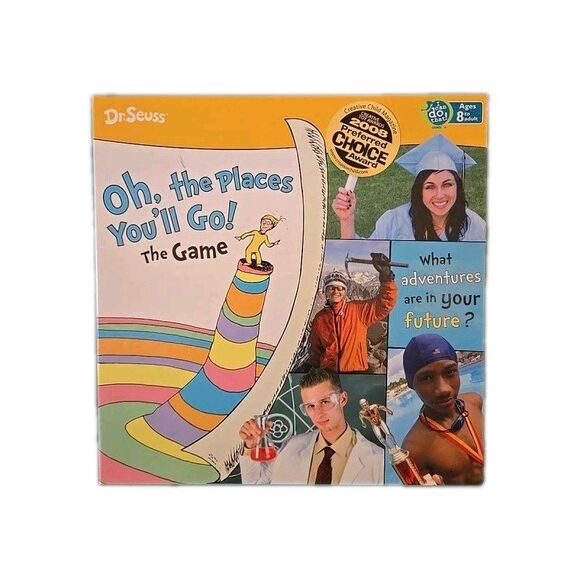 Dr. Seuss Wonder Forge "OH THE PLACES YOU'LL GO" BOARD GAME AGES 8 & UP 2008 - Picture 1 of 9